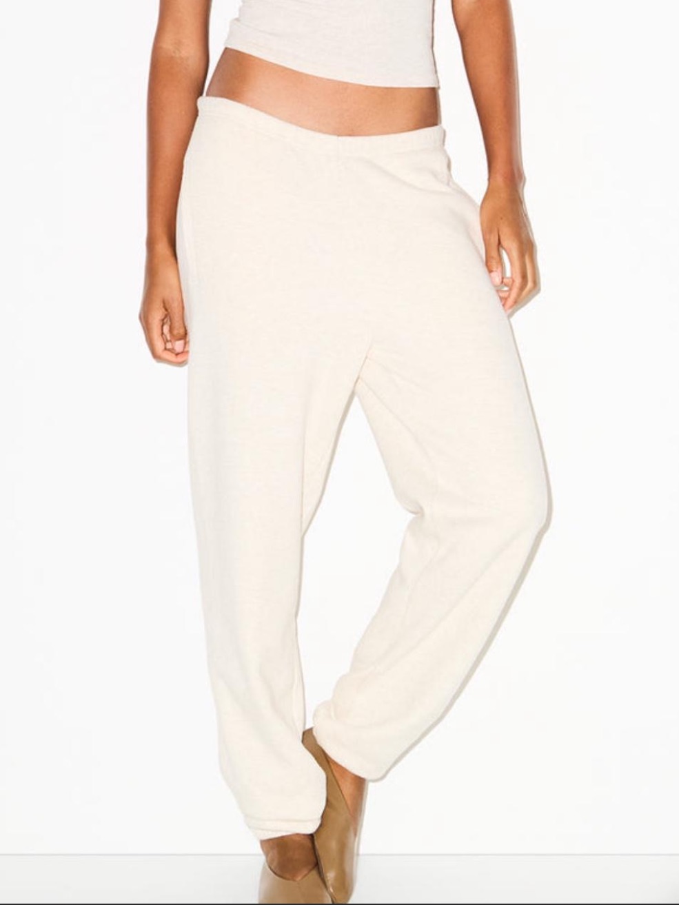 Skims Cream Cozy Sweatpant Lounge Pants